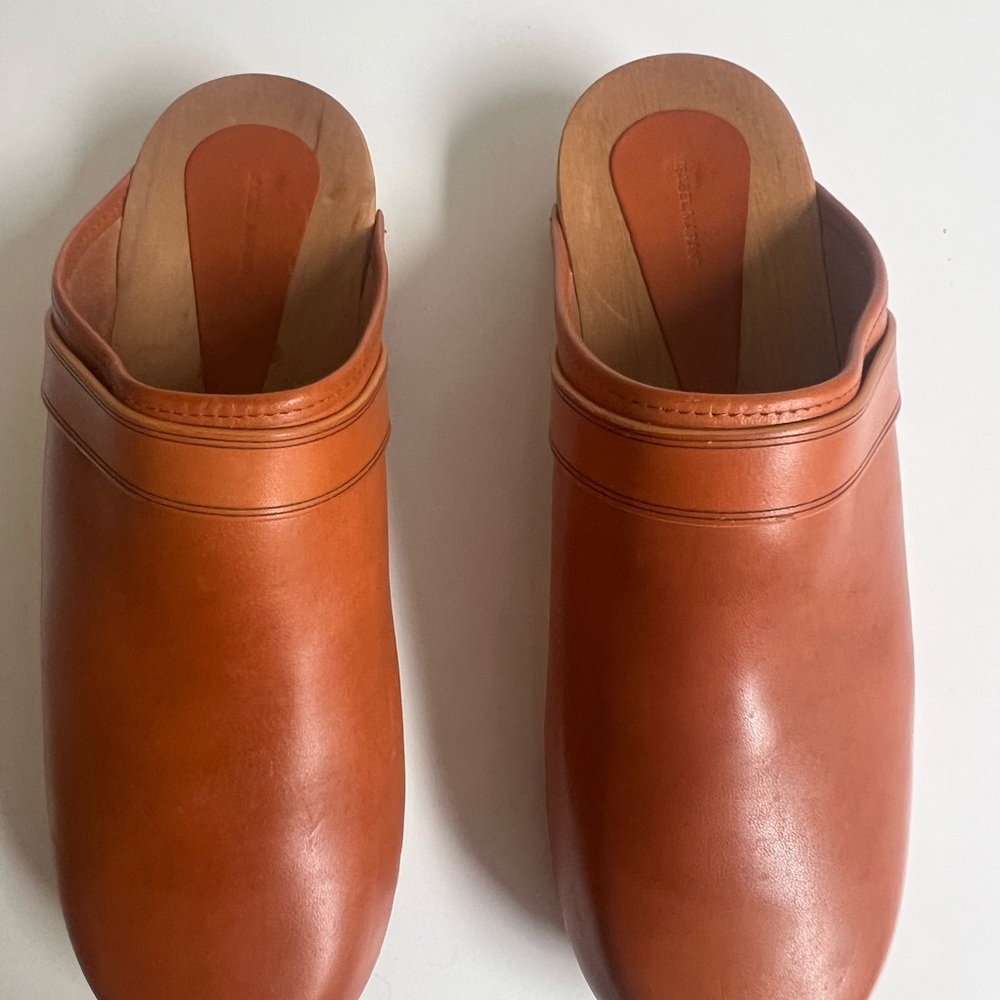 Original Isabel Marant Leather Clogs - Picture 13 of 15